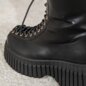 Bleeding Heart 15-Eye Boots (Black) | Alternative Footwear