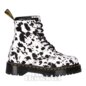 Dr Martens 1460 Bex Dalmatian Hair-On Leather Boots (Black/Cream) | Dr Martens Boots