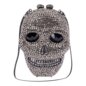 Blue Banana Crystal Skull Bag (Silver) | Alternative Handbags