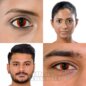 Auge von Sauron – 90 Tage wiederverwendbare rot-gelbe farbige Kontaktlinsen, Coloured Contacts UK