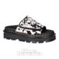 Dr Martens Zebzag Dalmatian Slider (Black/Cream) | Dr Martens Sandals