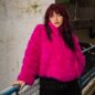 Blue Banana Faux Fur Zip Jacket (Hot Pink) | Blue Banana