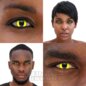 Gelbe Katzenaugen-Kontaktlinsen für 30 Tage, Coloured Contacts UK