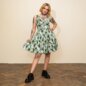 Hearts & Roses Isabella Pear Dress (Green/White) | Alternative Fashion, Goth Clothing