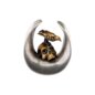 Blue Banana Threadless Surgical Steel Raven Saddle Hanger (Silver/Copper)