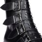 Bleeding Heart Buckle Boots (Black) | Alternative Footwear