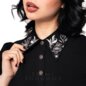 Hell Bunny Mischief Blouse (Black) | Blue Banana
