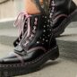Dr Martens Sinclair Hs Milled Gloss Boot (Black) | Alternative Boots