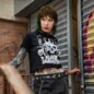 Black Sabbath Dancing Ladies Crop T-Shirt (Black) | Cropped Band Tees