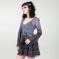 Hell Bunny Ecclesia Mini Dress (Grey) | Alternative Fashion, Goth Clothing