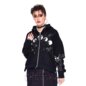 Jawbreaker Cosmic Cat Cropped Hoodie (Black)