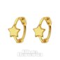 Blue Banana Sterling Gold Star Clicker Hoops | Blue Banana