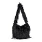 Blue Banana Long Fur Bag (Black) | Alternative Accessories