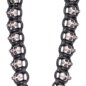 Collar con cordón y calavera de plátano azul (negro) | Accesorios alternativos