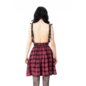 Chemisch schwarzes Nefeli-Latzkleid (Pink) | Alternative Kleidung