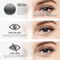 Lentilles de contact noires en maille, lentilles de contact colorées pour non-voyants, lentilles de déguisement