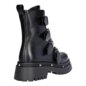 Bleeding Heart Buckle Boots (Black) | Alternative Footwear