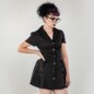 Banned X Blue Banana Pinstripe Core Dress (Black) | Gothic Mini Dress