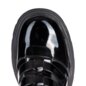 Bleeding Heart Patent Strap Sandals (Black) | Alternative Footwear