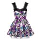 H&R London Pink Roses Dress (Multicolour) | Vintage Mini Dresses