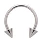Blue Banana Surgical Steel Cone Circular Barbell (Silver) | Piercing Jewellery
