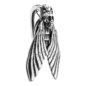 Blue Banana Threadless Surgical Steel Death Moth Ear Weight (Silver)
