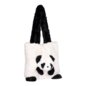Blue Banana Fluffy Panda Bag (Black/White) | Alternative Accessories