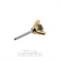Blue Banana 18K Gold Lab Diamond 2.5mm Threadless Top (Gold) | Blue Banana Piercing