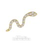 Blue Banana 14 Karat Gold Schlange Fadenloses Oberteil (Klar)| Body Piercing Jewellery
