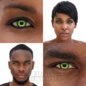Werewolf Green Coloured Contact Lenses, Halloween Lens