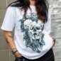 Blue Banana Skeleton T-Shirt (White) | Printed T-Shirts