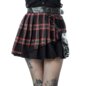 Poizen Industries Phantom Highlander Skirt (Black/Red) | Gothic Summer Clothing