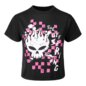 The Offspring Skull Check Crop T-Shirt (Black) | Cropped Band Tees