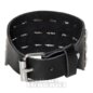 Pulsera piramidal de 3 filas Blue Banana (negro-plateado) | plátano azul
