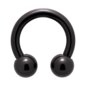 Blue Banana Black Titanium Circular Barbell (Black) | Body Piercing Jewellery