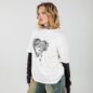 The Ragged Priest Bypass Top (Cream & Black) | Alternative Autumn Clothing