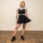 H&R London Empire Line Dress (Black/White) | Vintage Mini Dresses