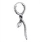 Piercing de oreja colgante con forma de serpiente de acero quirúrgico Blue Banana (plateado) | Joyería para piercings