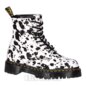 Dr Martens 1460 Bex Dalmatian Hair-On Leather Boots (Black/Cream) | Dr Martens Boots