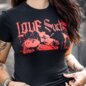Dracula Love Sucks Crop T-Shirt (Black) | Horror Graphic Tees
