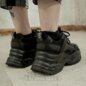Buffalo Yuno Trainer (Black) | Alternative Platform Shoes