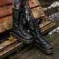 Dr Martens Buzz Faux Fur Boots (Black) | Blue Banana