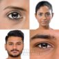 Schwarze farbige Kontaktlinsen mit Dracula-Reißzähnen (30 Tage) | Coloured Contacts