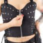 Heartless Kahlo Top Corto (Negro) | Blue Banana