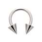 Blue Banana Surgical Steel Cone Circular Barbell (Silver) | Piercing Jewellery