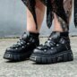 New Rock Vegan Ankle Boots, New Rock M-106-VS1 Goth Shoes