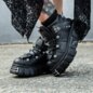 New Rock Vegan Ankle Boots, New Rock M-106-VS1 Goth Shoes