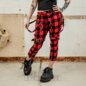 Banned Nocturne Buckle Trousers (Black/Red) | Alternative Fashion, Goth Clothing
