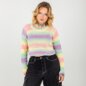 Banned Nola Pastel Rainbow Jumper (Multicolour) | Alternative Fashion Blue Banana