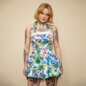 Hearts & Roses Summer Day Mini Dress (Multicolor) | Alternative Fashion, Goth Clothing